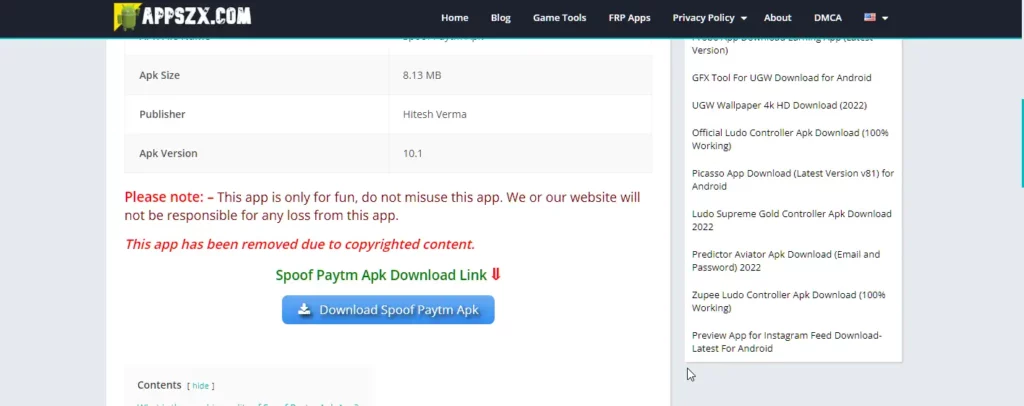 Paytm Spoof App Download